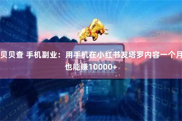贝贝查 手机副业：用手机在小红书发塔罗内容一个月也能赚10000+